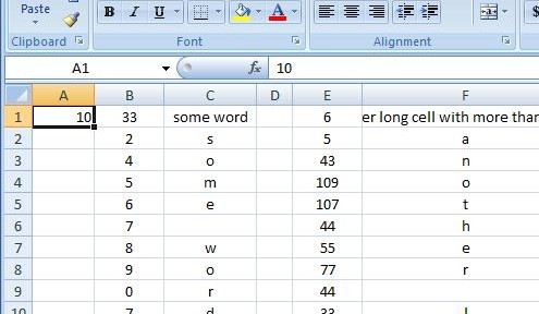 Fx to cut long column into two columns