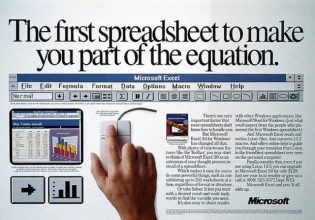 Excel ad from early 90s